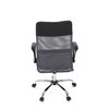 Kancelářská židle, houpací mechanismus, šedá síťovina, KA-E305 GREY