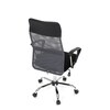 Kancelářská židle, houpací mechanismus, šedá síťovina, KA-E305 GREY