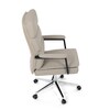 Kancelářské křeslo, houpací mechanismus, béžová ekokůže, KA-D8104 SIL