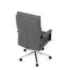 Kancelářské křeslo, houpací mechanismus, šedá ekokůže, KA-D8104 GREY