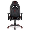 Herní křeslo, houpací mechanismus, černá látka, KA-F07 RED