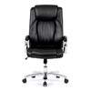 Kancelářské křeslo, houpací mechanismus, černá ekokůže, KA-F1385 BK