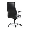 Kancelářské křeslo, houpací mechanismus, černá ekokůže, KA-F1218 BK
