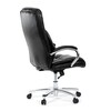 Kancelářské křeslo, houpací mechanismus, černá ekokůže, KA-F1385 BK
