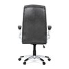 Kancelářské křeslo, houpací mechanismus, šedá ekokůže, KA-F1218 GREY