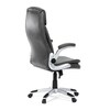 Kancelářské křeslo, houpací mechanismus, šedá ekokůže, KA-F1218 GREY