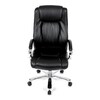 Kancelářské křeslo, houpací mechanismus, černá ekokůže, KA-F1385 BK