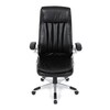 Kancelářské křeslo, houpací mechanismus, černá ekokůže, KA-F1218 BK
