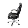 Kancelářské křeslo, houpací mechanismus, černá ekokůže, KA-F1385 BK