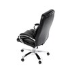 Kancelářské křeslo, houpací mechanismus, černá ekokůže, KA-F1385 BK