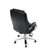 Kancelářské křeslo, houpací mechanismus, černá ekokůže, KA-F1385 BK