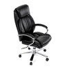 Kancelářské křeslo, houpací mechanismus, černá ekokůže, KA-F1385 BK