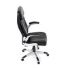 Kancelářské křeslo, houpací mechanismus, černá ekokůže, KA-F1218 BK