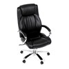Kancelářské křeslo, houpací mechanismus, černá ekokůže, KA-F1385 BK