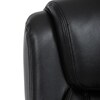 Kancelářské křeslo, houpací mechanismus, černá ekokůže, KA-F1385 BK