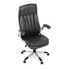 Kancelářské křeslo, houpací mechanismus, šedá ekokůže, KA-F1218 GREY