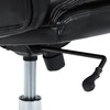 Kancelářské křeslo, houpací mechanismus, černá ekokůže, KA-F1385 BK