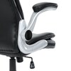 Kancelářské křeslo, houpací mechanismus, černá ekokůže, KA-F1218 BK