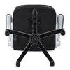 Kancelářské křeslo, houpací mechanismus, černá ekokůže, KA-F1218 BK