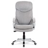 Kancelářské křeslo, houpací mechanismus, stříbrná látka, KA-G198 SIL2