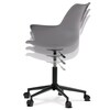 Kancelářská židle, výškově nastavitelná, šedá plast, KA-J772 GREY