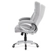 Kancelářské křeslo, houpací mechanismus, stříbrná, KA-G196 SIL2