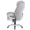 Kancelářské křeslo, houpací mechanismus, stříbrná látka, KA-G198 SIL2