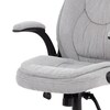 Kancelářské křeslo, synchronní mechanismus, stříbrná látka, KA-G303 SIL2