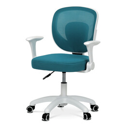 Dětská židle, výškově nastavitelná, modrá síťovina, KA-K1062 BLUE