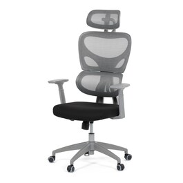 Kancelářská židle, houpací mechanismus, šedá, KA-K2081 GREY