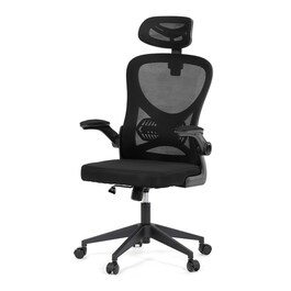 Kancelářská židle, houpací mechanismus, černá, KA-K2021 BK
