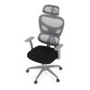 Kancelářská židle, houpací mechanismus, šedá, KA-K2081 GREY