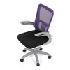 Dětská židle, výškově nastavitelná, fialová síťovina, KA-K2008 PUR