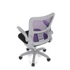 Dětská židle, výškově nastavitelná, fialová síťovina, KA-K2008 PUR