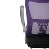 Dětská židle, výškově nastavitelná, fialová síťovina, KA-K2008 PUR