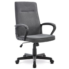 Kancelářská židle, houpací mechanismus, šedá látka, KA-L608 GREY2