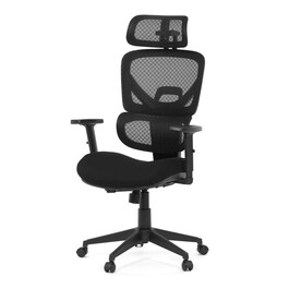 Kancelářská židle, synchronní mechanismus, černá látka, KA-Q8203 BK