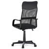 Kancelářská židle, houpací mechanismus, černá síťovina, KA-L601 BK