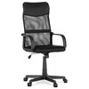Kancelářská židle, houpací mechanismus, černá síťovina, KA-L601 BK