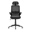 Kancelářská židle, houpací mechanismus, černá síťovina, KA-Q842 BK
