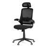 Kancelářská židle, houpací mechanismus, černá síťovina, KA-Q842 BK