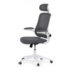Kancelářská židle, houpací mechanismus, šedá síťovina, KA-Q843 GREY