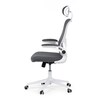 Kancelářská židle, houpací mechanismus, šedá síťovina, KA-Q843 GREY