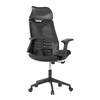 Kancelářská židle, houpací mechanismus, černá síťovina, KA-S247 BK