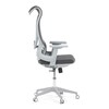 Kancelářská židle, houpací mechanismus, šedá síťovina, KA-S248 GREY