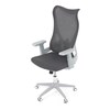 Kancelářská židle, houpací mechanismus, šedá síťovina, KA-S248 GREY
