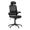 Kancelářská židle, houpací mechanismus, černá síťovina, KA-Q842 BK