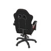 Herní křeslo, synchronní mechanismus, černá látka, KA-R209 RED