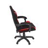 Herní křeslo, synchronní mechanismus, černá látka, KA-R209 RED