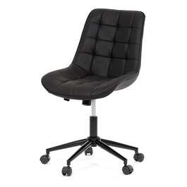 Pracovní židle, výškově nastavitelná, černá látka, KA-V3120 BK3